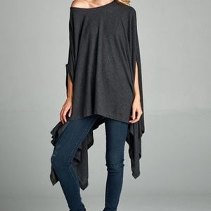 Asymmetrical-Knit-Top One Size